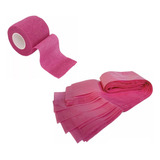 Kit Protetor Cabo Dermógrafo Plastico E Bandagem Rosa