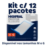 Kit Protetor Colchão Lençol Descartável Geriatrico