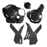 Kit Protetor Crf 250f Tampa Do Motor Quadro Proteção Biker