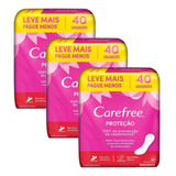 Kit Protetor Diário Carefree Proteção Com Perfume C 120 Unid