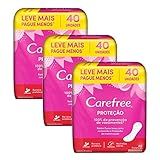 Kit Protetor Diário Carefree Proteção Com Perfume Com 120 Unidades