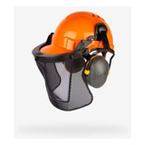 Kit Protetor Eco Florestal Capacete Acoplado Abafador Malha