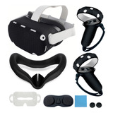 Kit Protetor Para Controles vr E Mascara De Silicone Quest 2