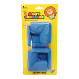 Kit Protetor Quina Canto De Mesa 4 Peças bebê Espuma Azul