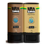 Kit Protetor Solar Brazinco Bege Escuro E Bege Médio 2un 