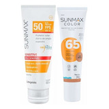 Kit Protetor Solar Com Cor Protetor Fps50 Sunmax Sensitive