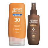 Kit Protetor Solar E Óleo Bronzeador Cenoura E Bronze 110ml