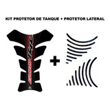 Kit Protetor Tanque Protetor Lateral Preto Honda Cbr 600rr