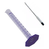 Kit Proveta termo alcoolometro 0 100 Gay Lussac cartier