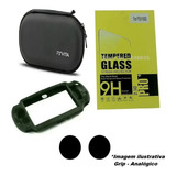 Kit Psvita Fat 1000 Película Case Silicone 2 Grip Acrílico Z