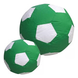 Kit Puff apoio Para Pé Bola Futebol Palmeiras Com Enchimento