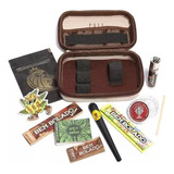 Kit Puff Life Bem Bolado Grande Seda Piteira E Dichavador