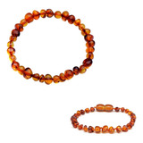 Kit Pulseira Bracelete Adulto Infantil Bebê Âmbar Original