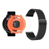 Kit Pulseira Capa Pelicula Vidro Para Amazfit Pace A1612
