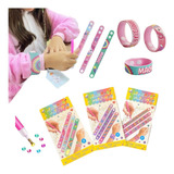 Kit Pulseira Diamante Com Strass Diy 5d Infantil Artesanato