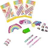 Kit Pulseira Diamante Strass Diy 5d Infantil Criança Presente Artesanato Faça Você Mesmo Fazer Bijuteria