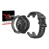 Kit Pulseira Para Amazfit T rex Trex Pro Capa E Pelicula