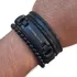 Kit Pulseiras Bracelete Foco Força Fé Bolinha Trançada  