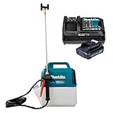 Kit Pulverizador Agrícola Lateral 5 Litros A Bateria 12V US053DZ Com 1 Bateria 12V 1 5Ah E Carregador DC10SB Bivolt Makita
