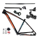 Kit Quadro De Bicicleta Aro 29 Alfameq cambio Shimano 7v Mtb