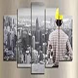 Kit Quadro Decorativo 5 Peças 95x60cm Decoração Engenharia Civil
