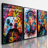 Kit Quadros Decorativos Controle