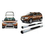 Kit Quebra Mato E Estribo Oval Duster Cromado