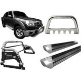 Kit Quebra Mato Estribo Santo Antônio Ranger 97 12 Cromado