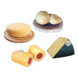 Kit Queijos Canastra Parmesão Cabacinha Provolone