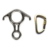 Kit R11 Rapel Freio 8 Resg Mosquetão Aço Alpenpass Usclimb