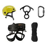 Kit R50 Rapel Tatico Com Plasmodia 10mm 100m Semi Estática