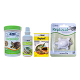 Kit Ração Para Tartaruga Alcon Reptolife 75g Suplementos