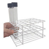 Kit Rack 24 Furos De 20mm 6 Tubos De Ensaio 18x150mm