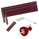 Kit Radiestesia Dual Rod Aurímetro Ou Aurameter Pêndulo