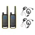 Kit Radio Comunicador Motorola Talkabout T470br Nacional Homologado Walkie Talkie Uhf Com 2 Rádios E 2 Headsets Fone Com Microfone P1 Ptt