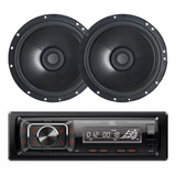 Kit Radio Jbl 150w Mp3 Bluetooth Alto Falante Bomber 6 Pol