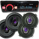 Kit Radio Mp3 Player Bt 2usb Par Alto Falantes 5 E 6pol 