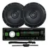 Kit Rádio Roadstar + 2 Alto Falantes 6 Pol 100w + Antena