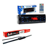 Kit Rádio Roadstar Rs2604 Bt Antena Interna Parabrisa
