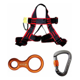 Kit Rapel Completo Freio Oito Laranja Mosquetão Cadeirinha