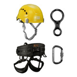 Kit Rapel R48b Cadeirinha Mosquetão Freio 8 E Capacete Cts