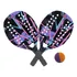Kit Raquete Beach Tennis Lilás Bt100 480615 Bel