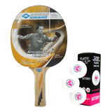 Kit Raquete Tênis De Mesa Ping Pong 3 Bolas Butterfly