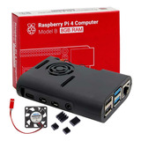 Kit Raspberry Pi 4 Pi4 B 8gb Fonte Case Cooler 32gb