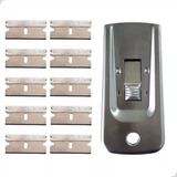 Kit Ratinho De Metal Raspador De Insulfilm Com 10 Laminas