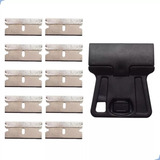 Kit Ratinho De Plastico Raspador De Insulfilm Com 10 Laminas