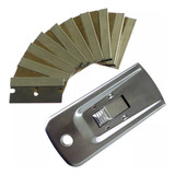 Kit Ratinho Metal Raspador De Insulfilm 10 Lâminas