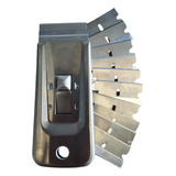 Kit Ratinho Metal Raspador De Insulfilm Peliculas 10 Lâminas