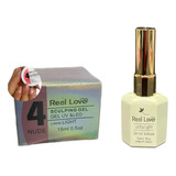 Kit Real Love Gel Nude 4 E Top Coat Blindado