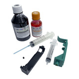 Kit Recarga Fácil P Cartucho Hp 40 45 45b Preto 250ml Tinta